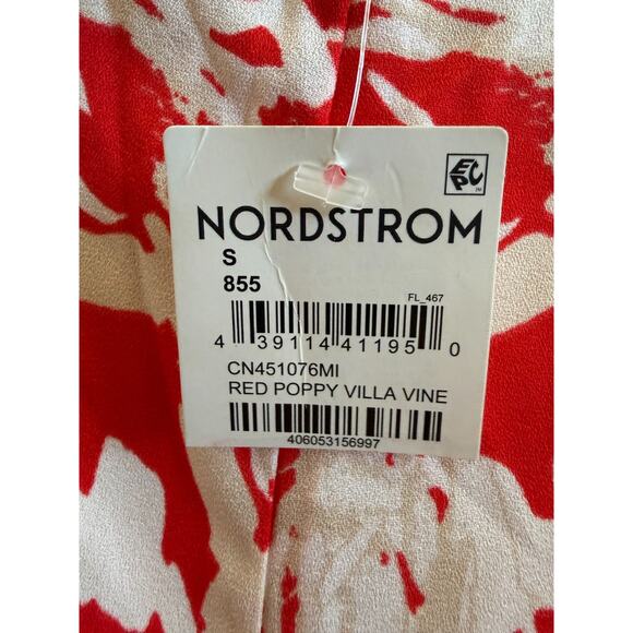 Nordstrom Red Poppy Villa Vine Sleeveless Midi Dress โ Size Small โ NWT - Picture 3 of 3